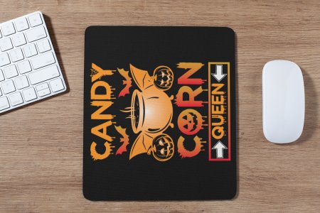 Candy Corn Queen-Pumpkin-Halloween Theme Mousepad