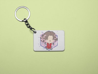 Wanda with Ribbon - Printed acrylic animated Keychain(Pack Of 2)