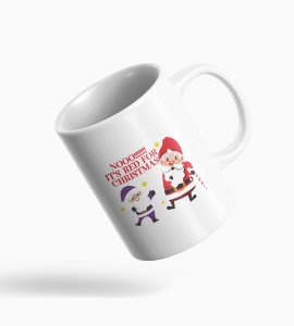 Cute Raindeer Design Coffe Mug Christmas Theme Best Gift for Kids Boys Adult