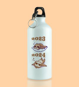 Sleep More, Graphic Printed Sublimated Aluminium Water Bottle