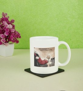 Santa's Merry Little Coffee Christmas Printed Coffee Mug