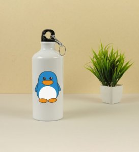 Sweet Blue Duck Printed Aluminium Water Bottle 600ml