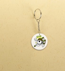 The Mighty God Usopp's Aim Anime Printed Round Keychains Pack of 2