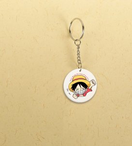 The Heart of the Pirate King Anime Printed Round Keychains Pack of 2